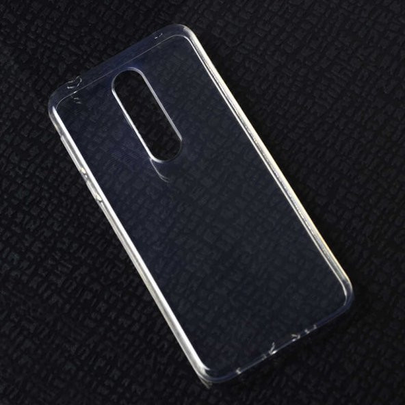 Nokia 7.1 Kılıf Zore Şeffaf İnce ve Esnek Süper Silikon Kılıf - Resim 3