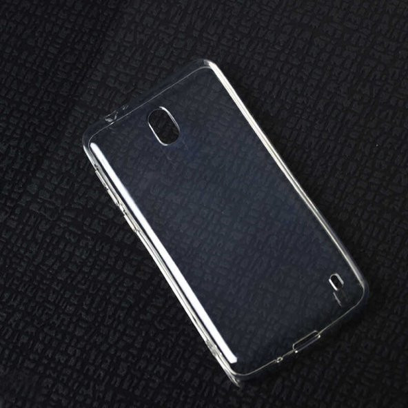 Nokia 2 Kılıf Zore Şeffaf İnce ve Esnek Süper Silikon Kılıf - Resim 3