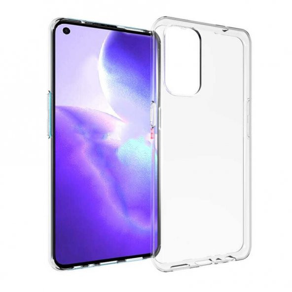 Oppo Reno 5 5G Kılıf Şeffaf İnce ve Esnek Süper Silikon Kılıf - Resim 2