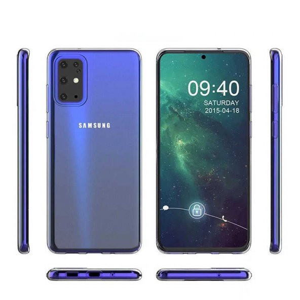Galaxy A91 (S10 Lite) Kılıf Şeffaf İnce ve Esnek Süper Silikon - Resim 2