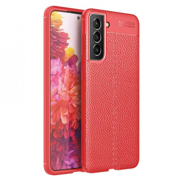 Galaxy S21 FE Kılıf Zore Niss Deri Desenli Silikon Kılıf - 3