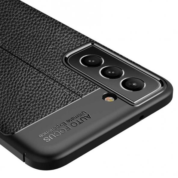 Galaxy S21 FE Kılıf Zore Niss Deri Desenli Silikon Kılıf - 9