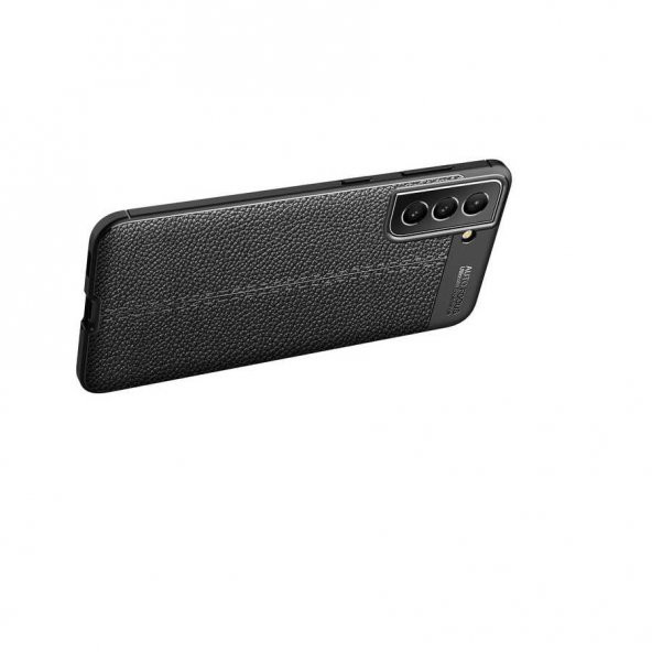 Galaxy S21 FE Kılıf Zore Niss Deri Desenli Silikon Kılıf - 12