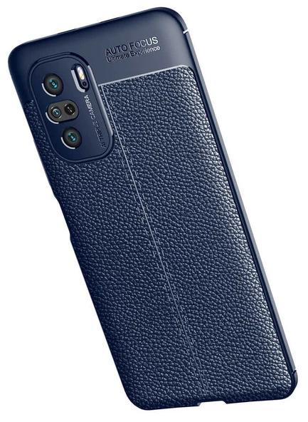 Xiaomi Poco F3 Kılıf Zore Niss Deri Desenli Silikon Kılıf - Resim 9