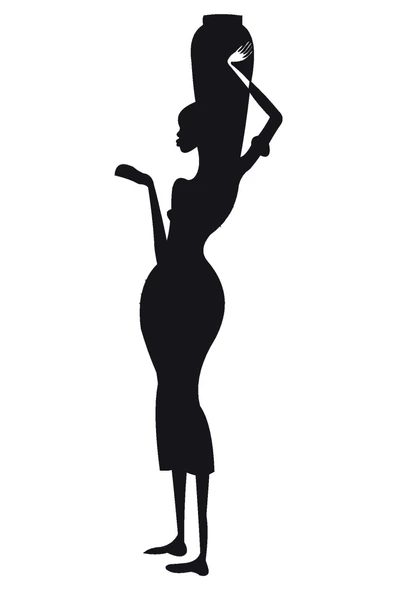 Afrikalı Kadın Sticker (Tip 8) 20 X 66 Cm