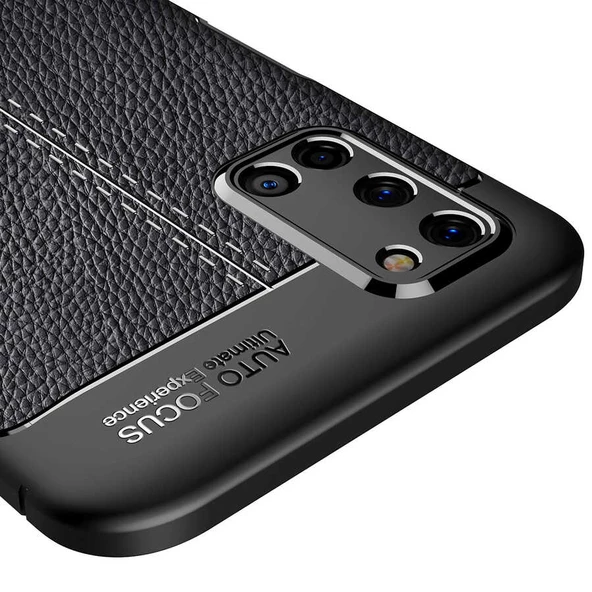 Oppo A52 Kılıf Zore Niss Deri Desenli Silikon Kılıf - Resim 11