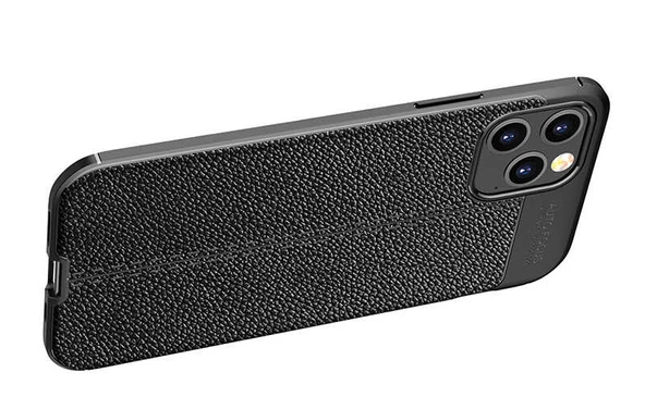 Apple iPhone 12 Pro Kılıf Zore Niss Deri Desenli Silikon Kılıf - Resim 10