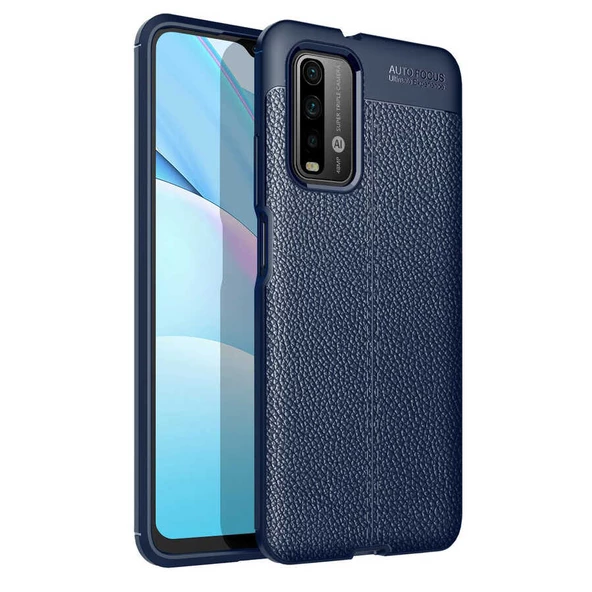 Xiaomi Redmi 9T Kılıf Zore Niss Deri Desenli Silikon Kılıf