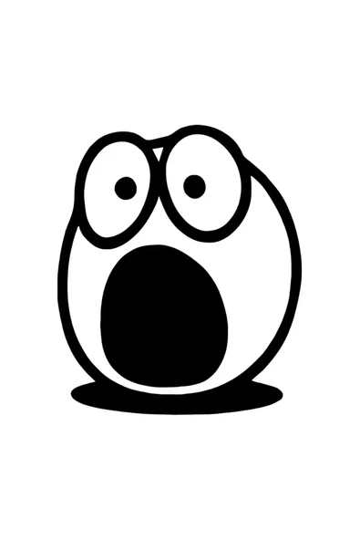Şaşkın Emoji Duvar Dekor Sticker 40 X 48 Cm