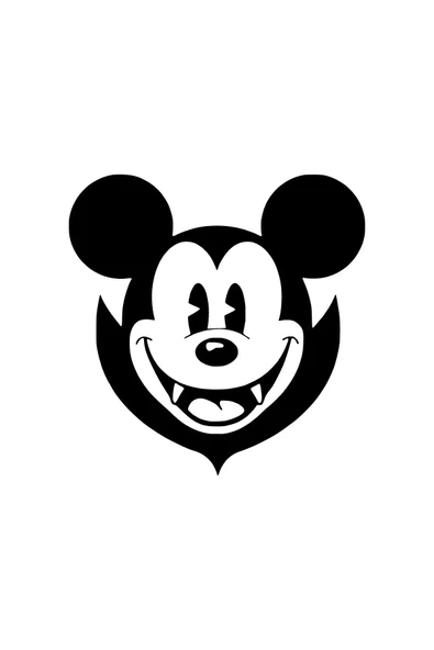 Vampir Mickey Duvar Dekor Sticker 40 X 40 Cm