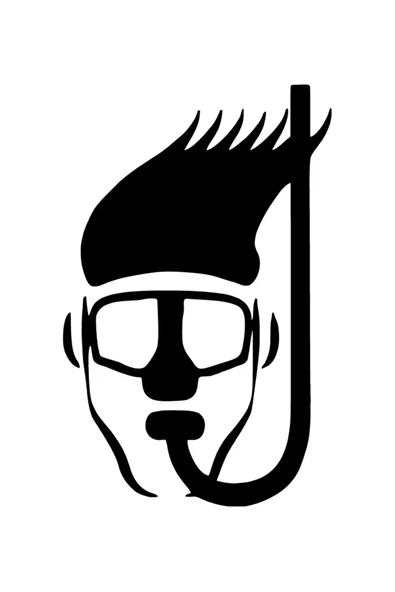 Şnorkelli Dalgıç Duvar Dekor Sticker 40 X 64 Cm