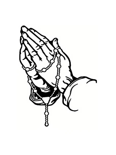 Yakarış Dua Eden İnsan Sticker 33 X 54 Cm