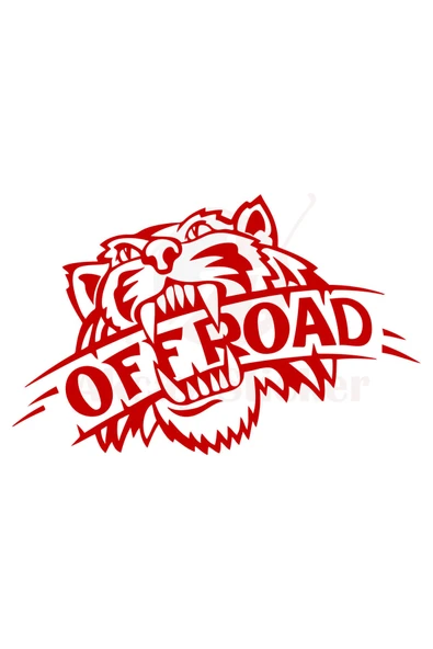 Tiger Off Road Sticker 10 X 6 Cm