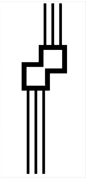 Geometrik Desen 1 Duvar Dekor Sticker 15 X 60 Cm