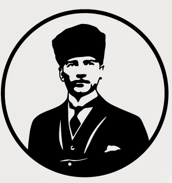 Gazi Mustafa Kemal Atatürk Duvar Dekor Sticker 40 X 40 Cm