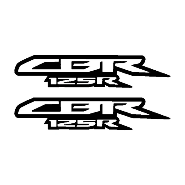 Cbr 125R Yazı Motosiklet Sticker 2 Adet 15 X 5 Cm