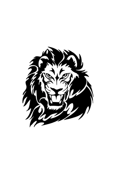 Aslan Kafası Sticker 10 X 11 Cm