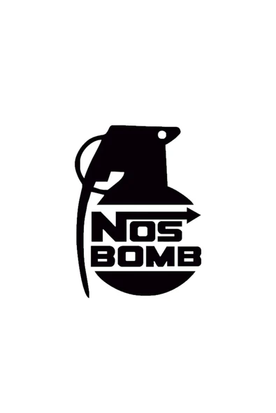 Nos Bomb Sticker 15 X 11 Cm