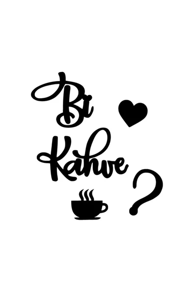 Bi Kahve Sticker 10 X 12 Cm