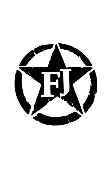 Fj Army Star Sticker 10 X 10 Cm