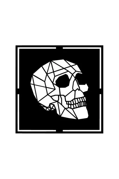 Geometrik Kuru Kafa Sticker 10 X 10 Cm
