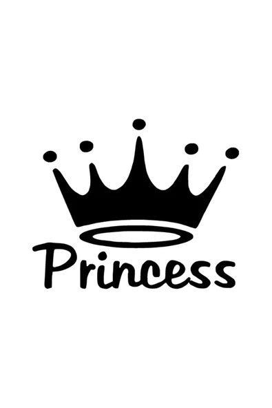 Prenses Tacı Sticker 10 X 8 Cm