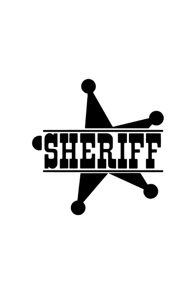Sheriff Amblem Sticker 20 X 20 Cm