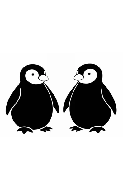 Sevimli Penguen Sticker 10 X 6 Cm