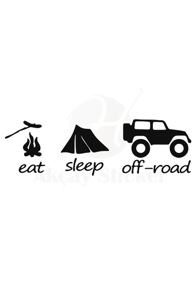 Eat Slepp Offroad Sticker 20 X 6 Cm
