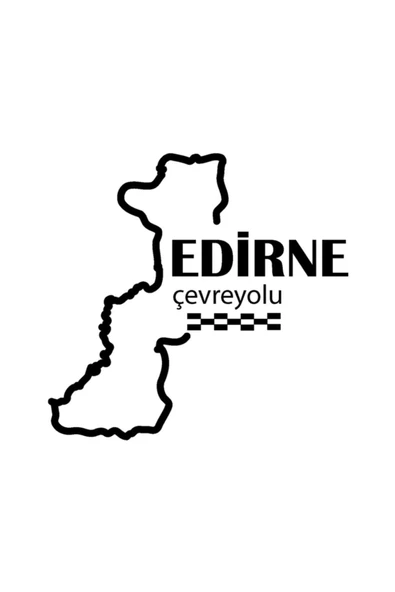 Edirne Çevreyolu özel yeni sticker 12*9 Cm