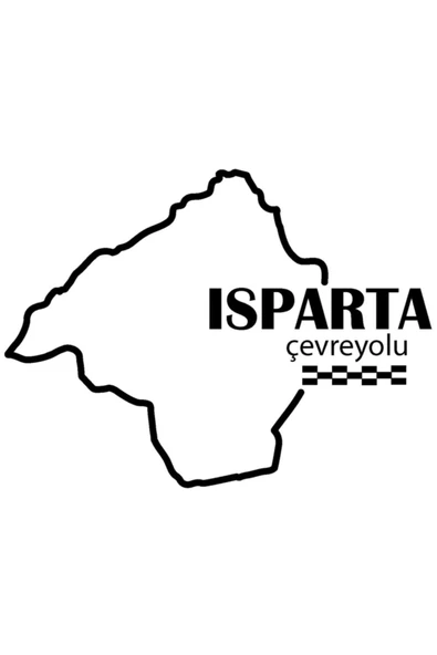 Isparta Çevreyolu özel yeni sticker 12*9 Cm