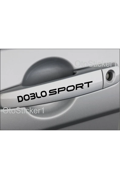 Fiat Doblo Sport Kapı Kolu özel yeni sticker Set 8 Ad 13*1 Cm