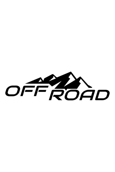 Karlı Tepe Dağ Off Road Oto özel yeni sticker Siyah 20*5,5 Cm