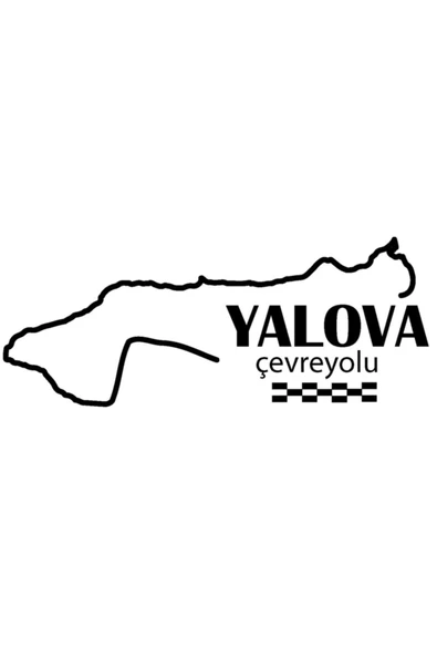 Yalova Çevreyolu özel yeni sticker 12*9 Cm