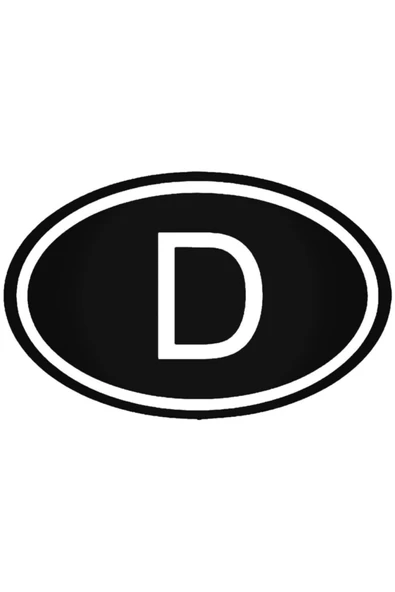 Germany D Deutschland Country Oval Oto özel yeni sticker 20 Cm
