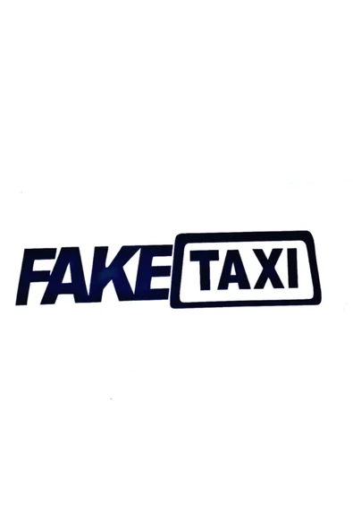 Fake Taksi Oto özel yeni sticker 20*5 Cm