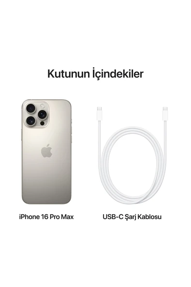 APPLE İPHONE 16 PRO MAX 512GB NATURAL TİTANİUM - Resim 6