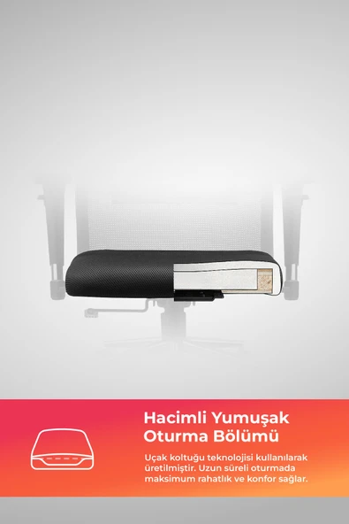Metta Ergolife Sit 10 Ergonomik Fileli Yönetici Koltuğu / Ofis Sandalyesi  - 13E.D.1.2A2 - 4