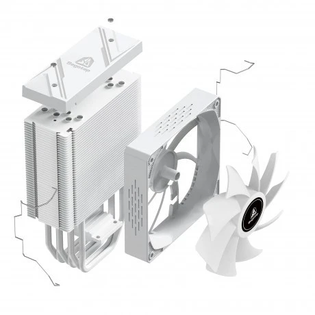 SEGOTEP LUMOS G6 BEYAZ KULE TİPİ İŞLEMCİ SOĞUTUCU - Resim 7