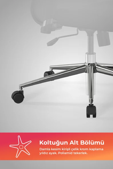 Metta Ergolife Sit 10 Ergonomik Fileli Yönetici Koltuğu / Ofis Sandalyesi  - 13E.D.1.2A2 - 7