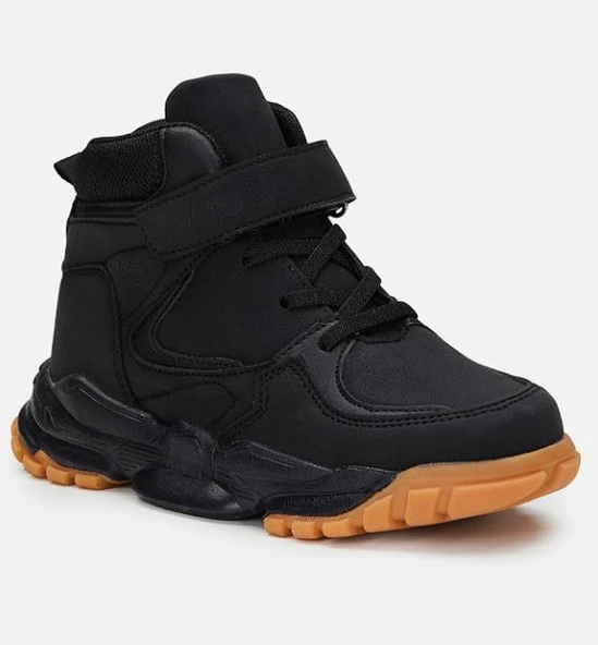 Vicco Napolyon Siyah Kışlık Bej Kahve Çocuk Bot ürün görseli