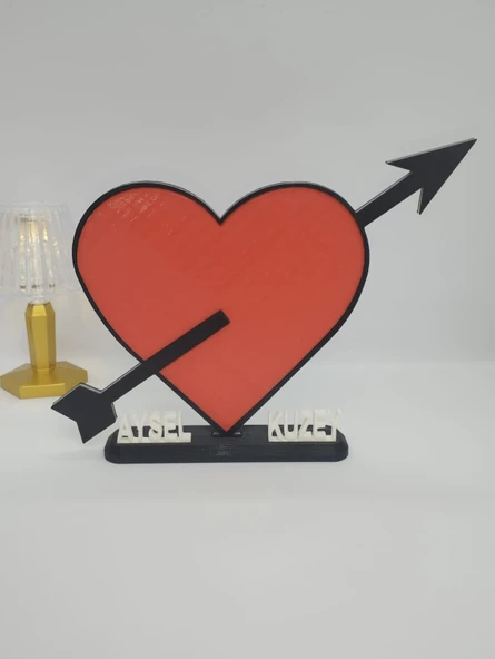 Aşk Oku 3D Baskılı Dekor Sevgililer Günü veya Yıldönümleri için Kişiselleştirilmiş Romantik Hediye - 4