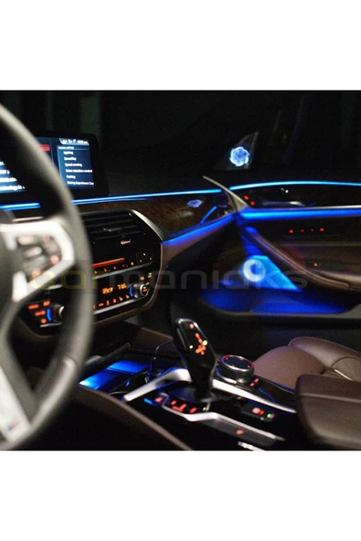 Araç Içi usbli 6 Parça  Atmosfer Ambiyans Led Rgb Ip Neon Telefon+ Wifi+Kumanda Kontrollü - Resim 5