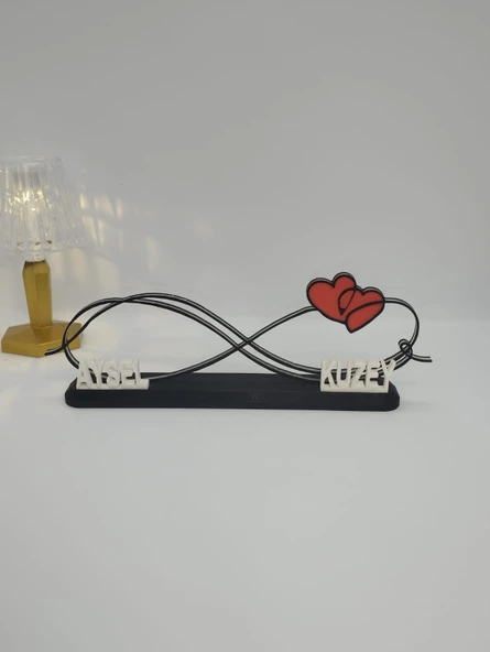 Sonsuzluk Aşkı 3D Baskılı Dekor Sevgililer Günü veya Yıldönümleri için Kişiselleştirilmiş Romantik Hediye - 5