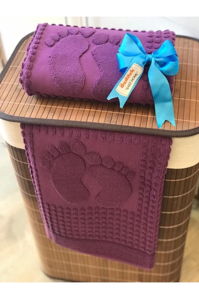 Özdilek Banyo Ayak Havlusu 2li - Koyu Lila