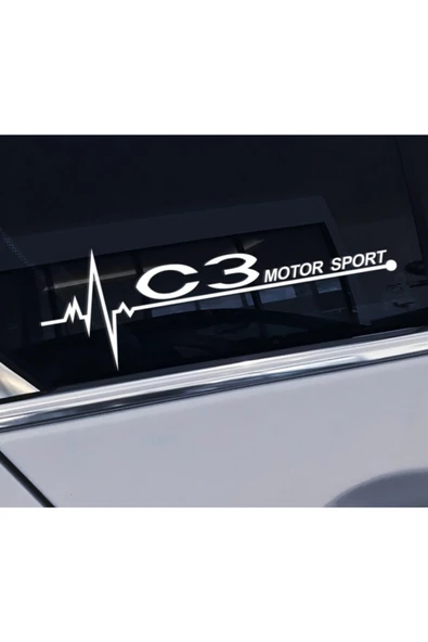 Citroen C3 İçin özel yeni uyumlu Aksesuar Yan Kapı Cam özel yeni sticker 20*7 Cm