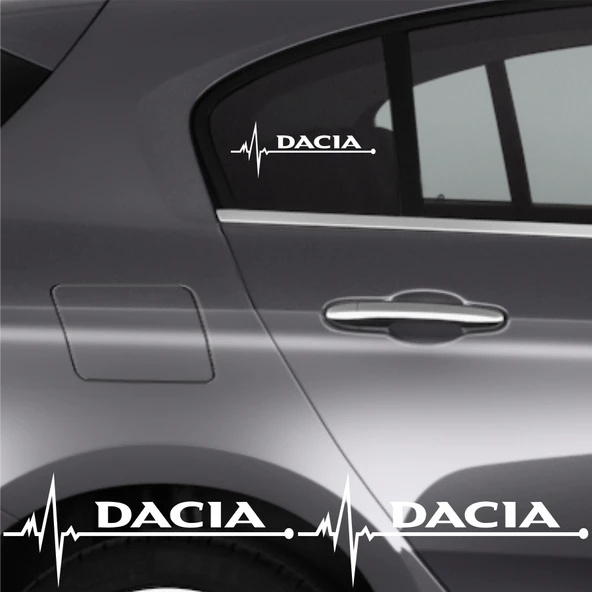 Dacia Solenza İçin özel yeni uyumlu Aksesuar Oto Ritim özel yeni sticker 2 Adet 20*9 Cm
