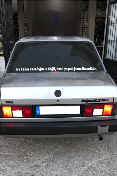 Oto Cam Yazı Sözleri Ticari-Servis-Dolmuş-Panelvan Uzun özel yeni sticker Model 4