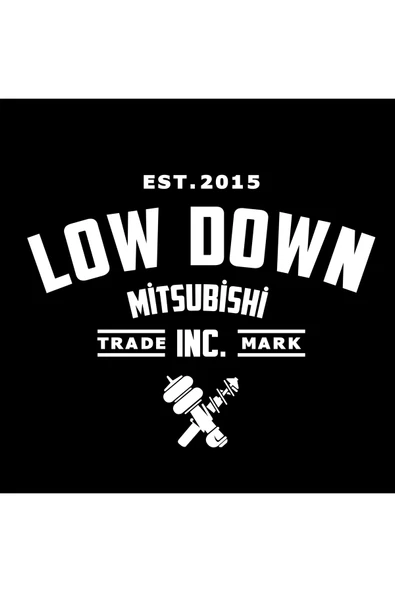 Low Down Mitsubishi Arka Cam özel yeni sticker 40*31 Cm
