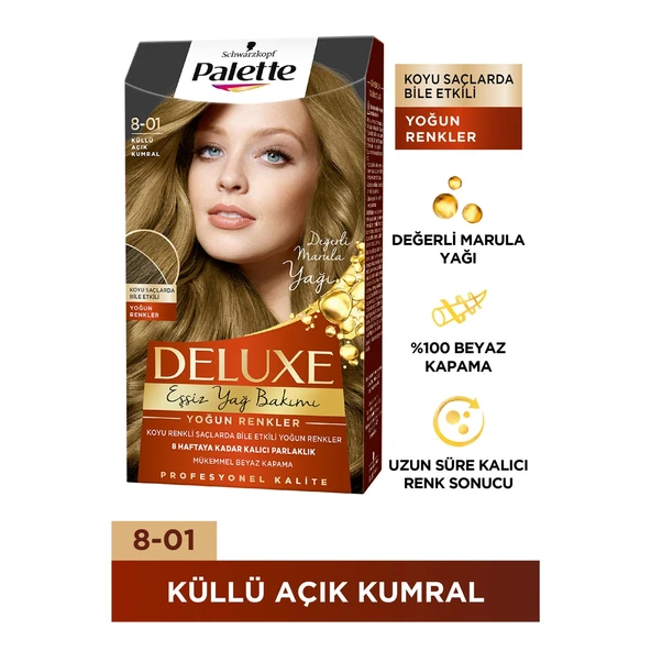 PALETTE DELUXE  KÜLLÜ AÇIK KUMRAL 8-01